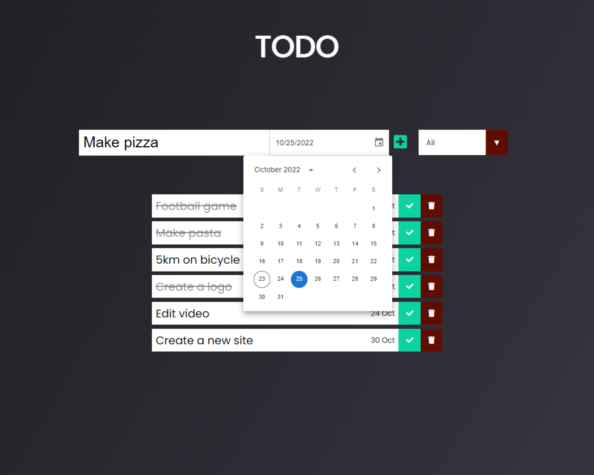 Todo App - React